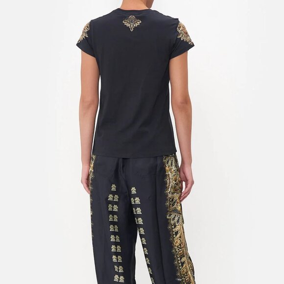 Slim Fit Round Neck T-shirt in "Its All Over Torero" - Picture 5 of 6